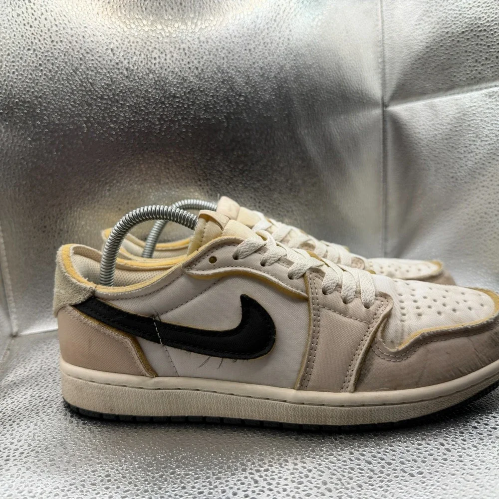 Size 8 Nike Air Jordan 1 Low OG EX Coconut Milk‎ White Mens Sneakers DV0982-100